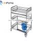 Silent 4 Casters Medical Trolley Cart For Beauty Salons