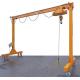Mobile Small Gantry Hoist 3T 5T 10T Lifting Capacity Steel Structure High Strength