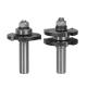 Exquisite industrial tools 2 Pcs TCT Router Bit Set Tongue And Groove Router Bits