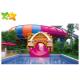Outdoor Commercial Swimming Pool Slides High Speed Plastic Material For Playground