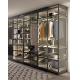 Glass Cabinet Bedroom Retail Display Aluminum Alloy Frame