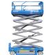 Self Propelled Hydraulic Scissor Lift Trolley Platform Gate With Automatic Lock