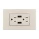White USB Electrical Socket Outlet , 13 Amp Wall Socket With Usb Charging Ports