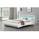 Elegant Led Upholstered Bed Frame Adjustable Color Variations