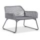 Portable E Coating Outdoor Foldable Chair Double Braided Spun Polyester For Garden