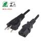 AC 3 Round Pin Brazil Power Cord 2m INMETRO For Home Appliance