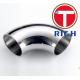 Equal Shape Sanitary Elbow Shape Stainless Steel Material With Head Code
