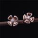 Real Gold High Jewelry Fiorever Earrings in 18 kt Rose Gold Earrings set with