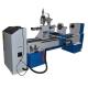 CNC wood lathe machine with carving engraving spindle