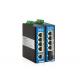 5-port 100M Layer 2 Unmanaged Industrial PoE Switch – 40~75℃  PoE+ 12~48VDC