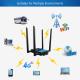 4G LTE Industrial Router 300Mbps 2X 10 / 100 / 1000Mbps RJ45 Ports