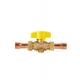 Moistureproof Forged Brass Gas Tap Valve Anti Corrosion Durable