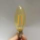 AMBER GLASS DIMMABLE LED FILAMENT CANDLE BULB LED CANDELABRA E12 E14 AC110V-AC240V