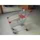 Portable Wire Shopping Trolley Normal Flat Wheel With Anti UV Handle Cap