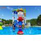 Indoor Fiberglass Water Park Slide Equipment Aquatic Play Units Custom Size