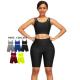 Stock Two Pieces Women's Sport Fitness Yoga Sets with 90%polyester 10%spandex