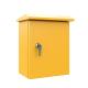 Yellow Steel Electrical Enclosure Outdoor Power Supply Cable Distribution Box Waterproof