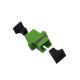 Single Mode Fiber Optic Cable Accessories Simplex Sc Apc Adapter With Flange