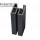 PVDF Aluminum Extrusion Profiles For Sliding Door , With Finished Machining