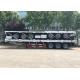 Dual Line Braking 40ft 20ft Flatbed Container Semi Trailer