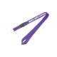 Durable Purple Imprint Polyester Lanyards Eco Friendly Material With Key Ring