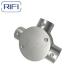 RIFI Aluminum Die Cast EMT Circular Junction Box 1way 2way 3way Angle Way 4way