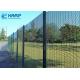 Flat Stainless Steel Wire Mesh Panels  Strong Rigid RHS SHS Post Fitted Small Aperture