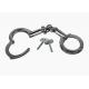 Criminal Real Metal Handcuffs , Official Police Handcuffs With Reinforced Rib