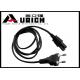 2 Pin Plug To IEC 60320 C7 AC Brazil Power Cord With UC Inmetro Certification
