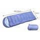 Customized 210*75CM Blue Waterproof 190T Polyester Outdoor Mountain Sleeping Bags For Cold Weather