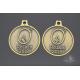 2D Model Element Metal Award Medals Antique Brass Plating Smooth Back