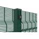 Green Galvanized Clear View Fence Panels 358 Mesh Fencing