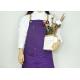 Double Sided Color Kitchen Cooking Cotton Work Apron For Daily Use