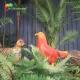 Movement Realistic Animatronic Animals Customized Size Golden Pheasant