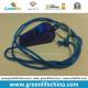 OEM Wholesale Custom Translucent Dark Blue Plastic Sport Whistle with Key Ring&Round Cord