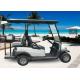 White 4 Seater Battery Powered Car Sightseeing Electric Vehicle With DC Motor