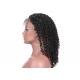 Natural Color Kinky Curly Human Hair Full Lace Wigs Without Shedding Or Tangling