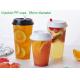 95mm Thicker Stronger Disposable Plastic Drinking Cups Upper Diameter