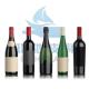 Green Transparent Wine Glass Bottle Custom Make 500ml 750ml Bordeaux Burgundy