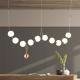 Showroom Hall Personality Bubble Lamps Luxury Simplicity Pearl Necklace Long Coco LED Chandelier(WH-MI-157)