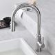 HOMEKA Deck Mounted Kitchen Basin Taps Gooseneck Spout Hands Free 5.24L/Min