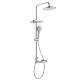 Wall Mounted Thermostatic Hand Shower Mixer Set Chrome Shower System