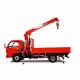 3.2 Ton Straight Arm Mobile Truck Mounted Crane With 7.6 T.M Rated Lifting Moment