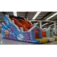 Kids Commercial Inflatable Slide , Obstacle Course Water Slide Cartoon Printing