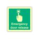ODM Warning PVC Photoluminescent Fire Signs Emergency Door Release Sign