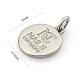 Round Shape Handbags Customized Zinc Alloy Logo Engraving On Metal With Ring