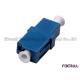 Flangeless Fiber Optic Adapter With LC PC Interface Single Mode Simplex Blue