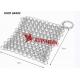 4'' X4 '' Food Grade Square Shape Chainmail Scrubber For Cast Iron Skillet