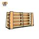 1200mm 50kg Grocery Shelf Rack Wooden Shelves For Supermarket 1.5mm