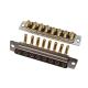 High Power 8W8 Female Right Angle DIP Connector Full Gold Plated